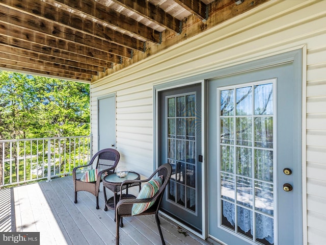 view of wooden terrace