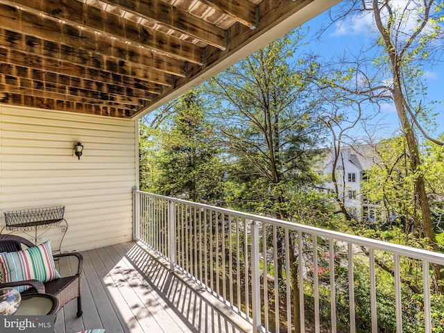 view of balcony