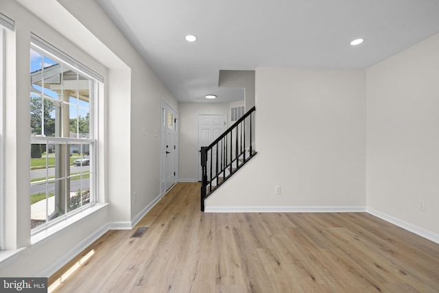 183 Mccormick Blvd, Newark, DE 19702 - entrance foyer with wood finished floors, recessed lighting, and stairway