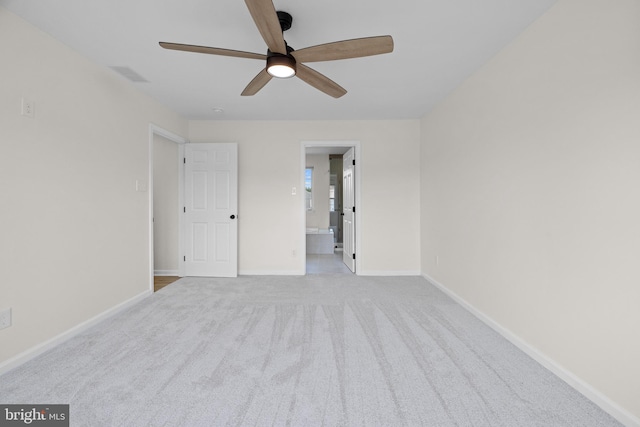 183 Mccormick Blvd, Newark, DE 19702 - unfurnished bedroom featuring carpet, ensuite bathroom, and a ceiling fan