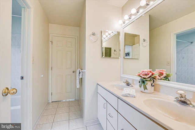30 Revere Ct, Princeton Junction, NJ 08550 - bathroom featuring double vanity and tile patterned flooring
