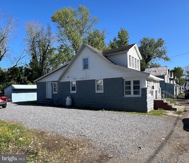 view of property exterior