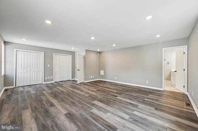 1954 Sponson St, Baltimore, MD 21230 - interior space with baseboards, recessed lighting, and wood finished floors