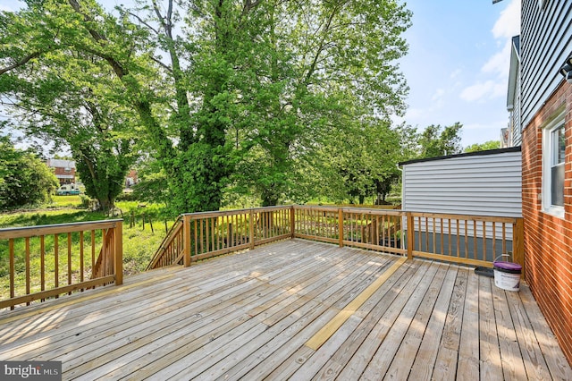 1954 Sponson St, Baltimore, MD 21230 - view of wooden deck
