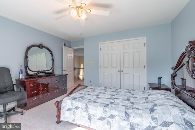 1249 Canon Way, Westminster, MD 21157 - bedroom featuring carpet flooring, ceiling fan, and a closet