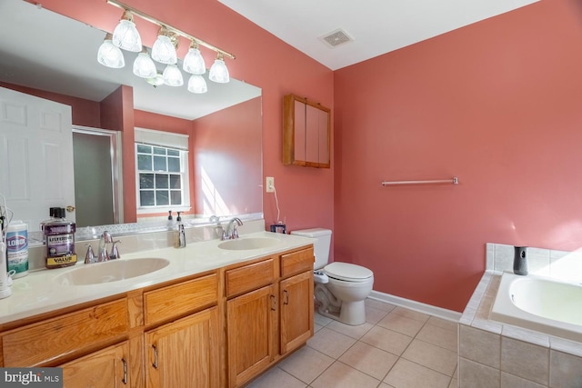 1249 Canon Way, Westminster, MD 21157 - full bathroom with a sink, a shower stall, toilet, and visible vents