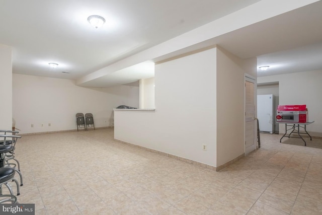 1249 Canon Way, Westminster, MD 21157 - finished below grade area featuring baseboards and light tile patterned floors