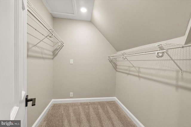7746 Emerson Burrier Rd, Mount Airy, MD 21771 - spacious closet with carpet flooring and vaulted ceiling