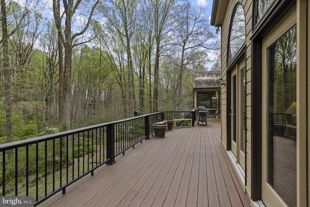 view of wooden terrace