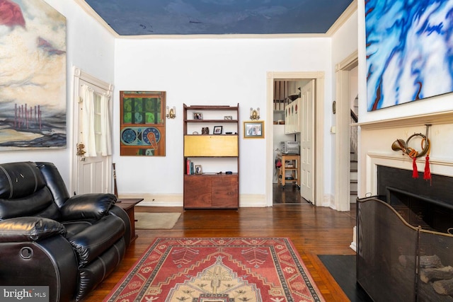 living room featuring wood finished floors