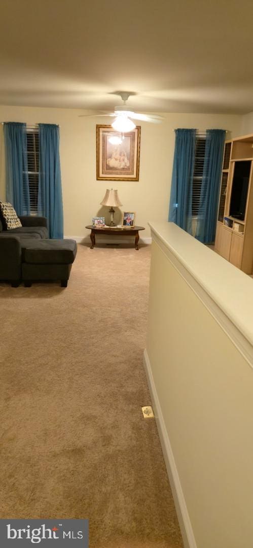 24840 Mistletoe Dr, Georgetown, DE 19947 - corridor featuring carpet flooring