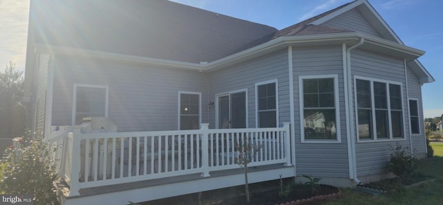 24840 Mistletoe Dr, Georgetown, DE 19947 - view of home's exterior with a deck