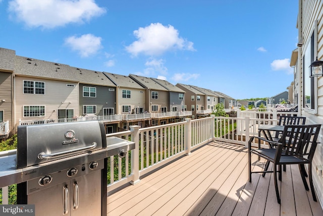 8456 Randell Ridge Rd, Frederick, MD 21704 - wooden terrace with a residential view