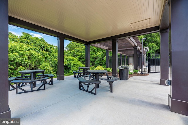 8456 Randell Ridge Rd, Frederick, MD 21704 - view of patio with outdoor dining area and fence