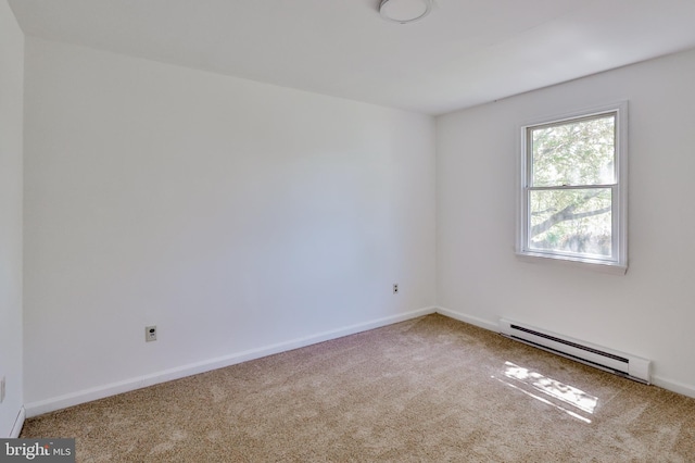 3 Dusty Rd, Easton, PA 18045 - spare room featuring carpet floors, baseboards, and a baseboard heating unit