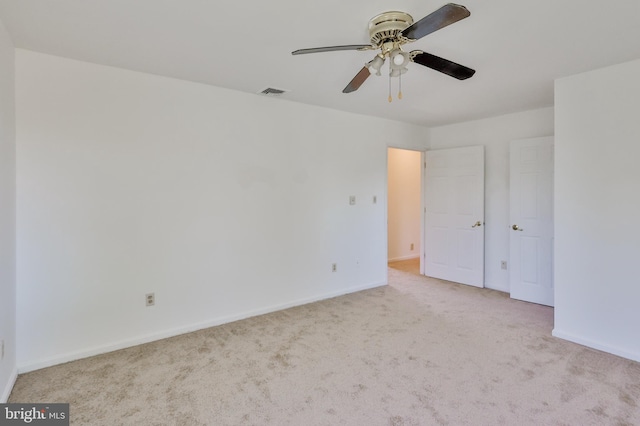 3 Dusty Rd, Easton, PA 18045 - carpeted spare room featuring baseboards, ceiling fan, and visible vents