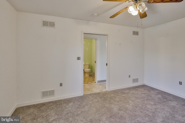 3 Dusty Rd, Easton, PA 18045 - spare room featuring ceiling fan and visible vents