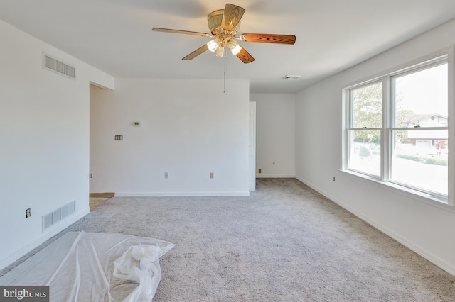 3 Dusty Rd, Easton, PA 18045 - unfurnished room with a ceiling fan, visible vents, and carpet