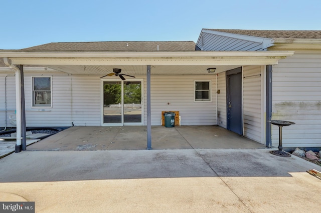 3 Dusty Rd, Easton, PA 18045 - rear view of property with a ceiling fan, a shingled roof, and a carport