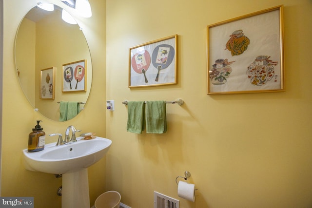 bathroom with visible vents