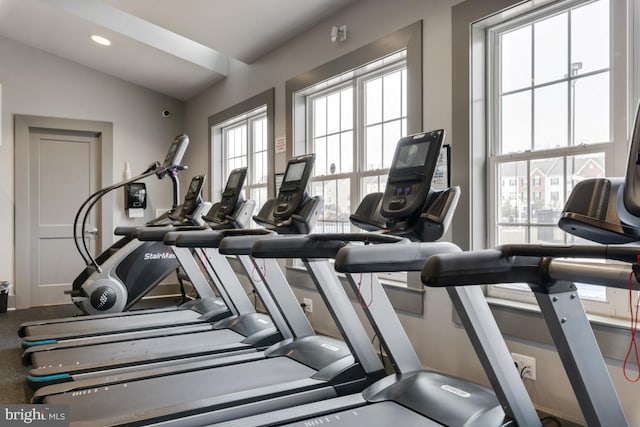 view of exercise room