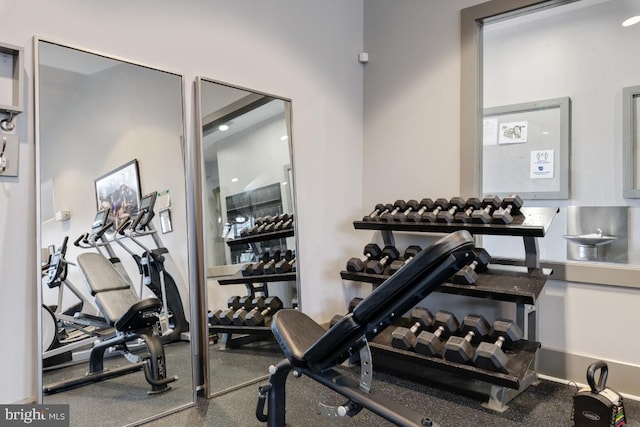 view of exercise room