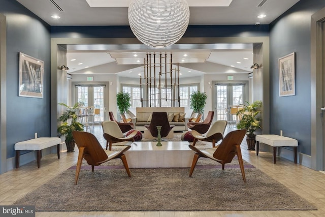 community lobby featuring visible vents