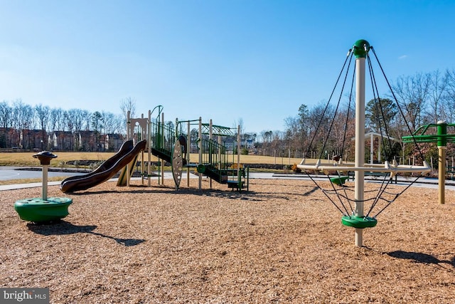 view of community jungle gym