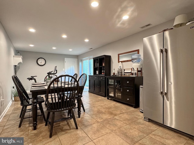 1351 Matthew Dr, Huntingtown, MD 20639 - dining room with recessed lighting and light tile patterned floors