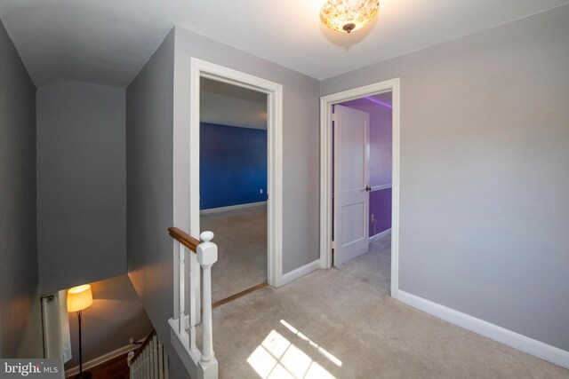 3004 Joshua Rd, Lafayette Hill, PA 19444 - corridor featuring baseboards, carpet, and an upstairs landing