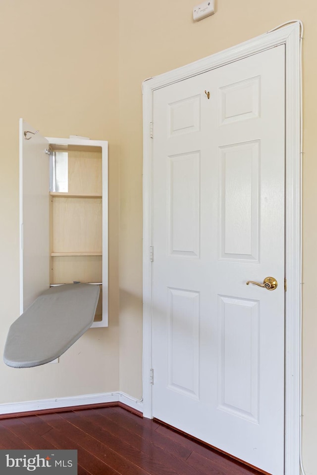 5811 Summerlake Way, Centreville, VA 20120 - interior details with baseboards and wood finished floors