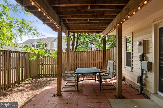 5811 Summerlake Way, Centreville, VA 20120 - view of patio featuring outdoor dining area and a fenced backyard