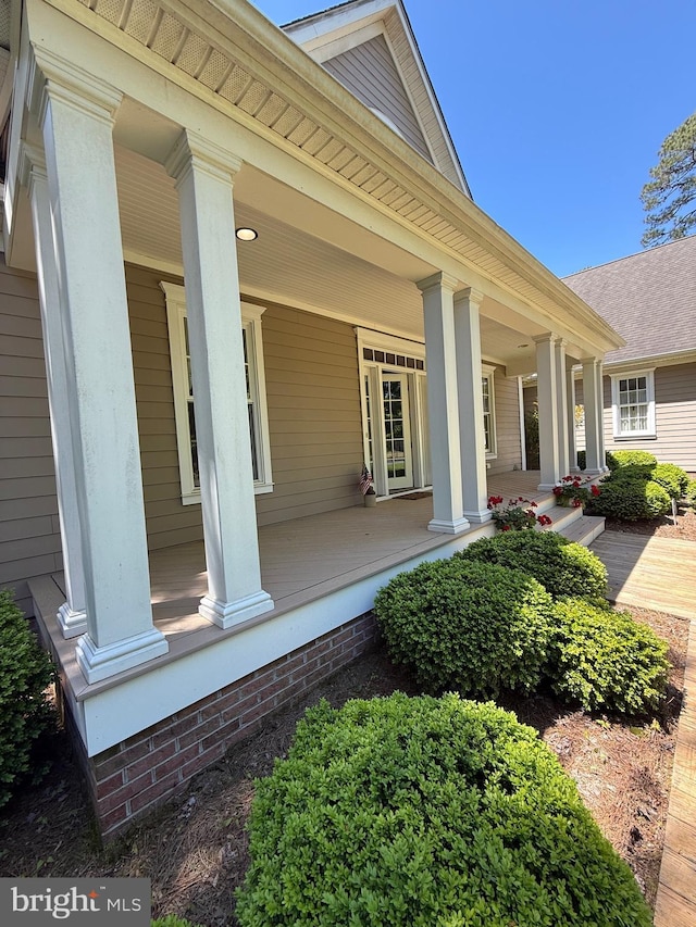 18 Short Rd, Bethany Beach, DE 19930 - doorway to property featuring covered porch