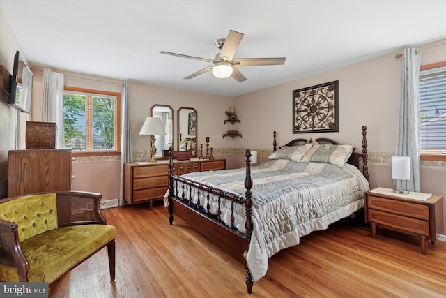 315 Waverly Rd, Southampton, PA 18966 - bedroom with light wood finished floors, baseboards, and ceiling fan