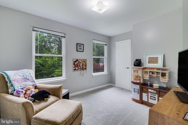 75 NW Dr, Huntingtown, MD 20639 - sitting room featuring light colored carpet and baseboards