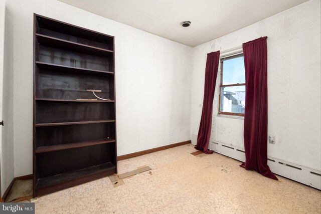 unfurnished bedroom with tile patterned floors