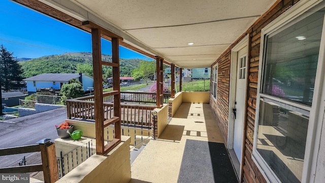 207 Spruce St, Westernport, MD 21562 - exterior space featuring covered porch and a mountain view