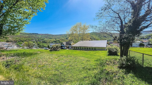 207 Spruce St, Westernport, MD 21562 - view of yard with a forest view and fence