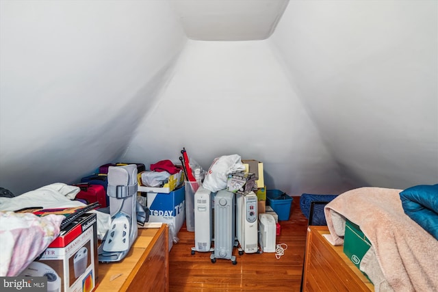 5506 39th Ave, Hyattsville, MD 20781 - bedroom featuring lofted ceiling and wood finished floors
