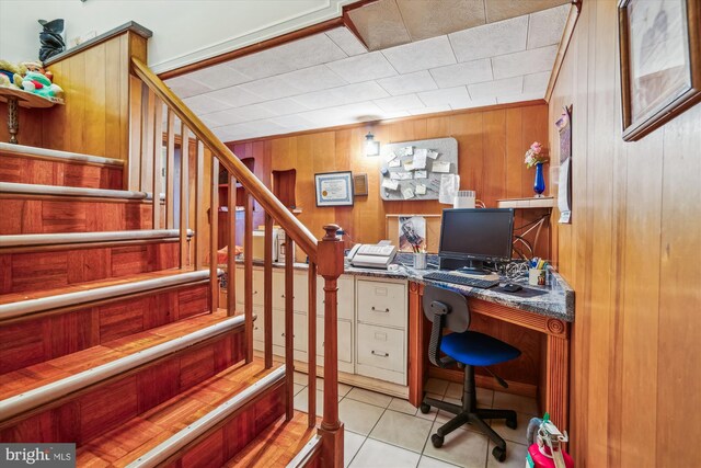 5506 39th Ave, Hyattsville, MD 20781 - office space featuring wood walls and light tile patterned floors
