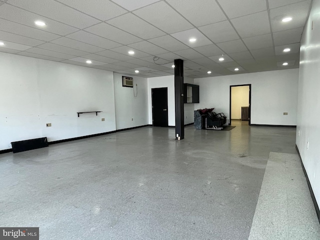 interior space featuring baseboards and recessed lighting
