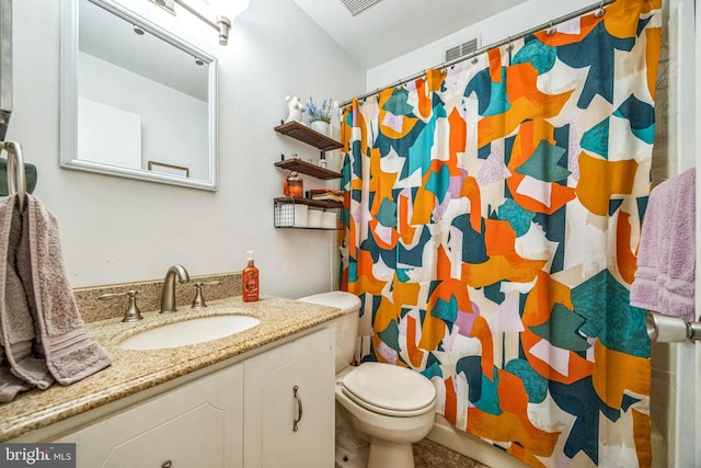 165 Bradford Ct, Mount Laurel, NJ 08054 - bathroom featuring vanity, toilet, and a shower with shower curtain