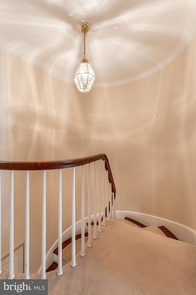 465 Hillcrest Ave, State College, PA 16803 - stairs with baseboards and carpet flooring