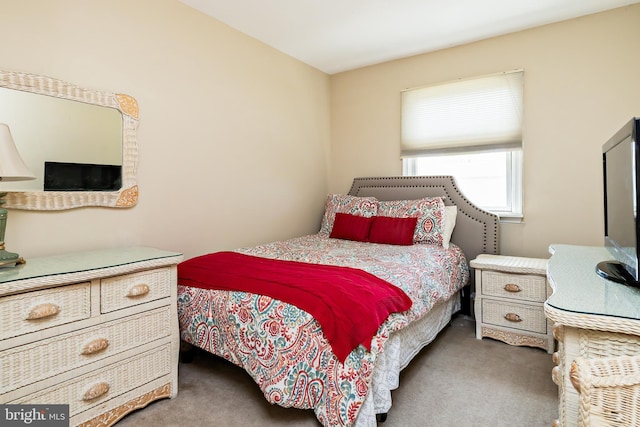 bedroom featuring carpet