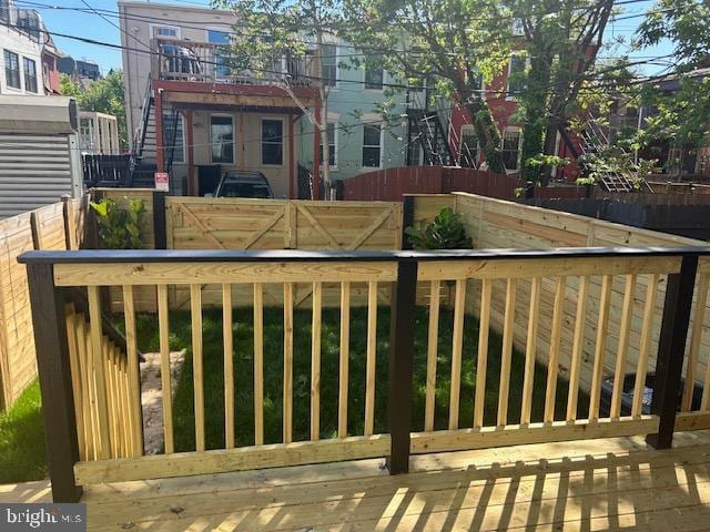 exterior space featuring fence private yard
