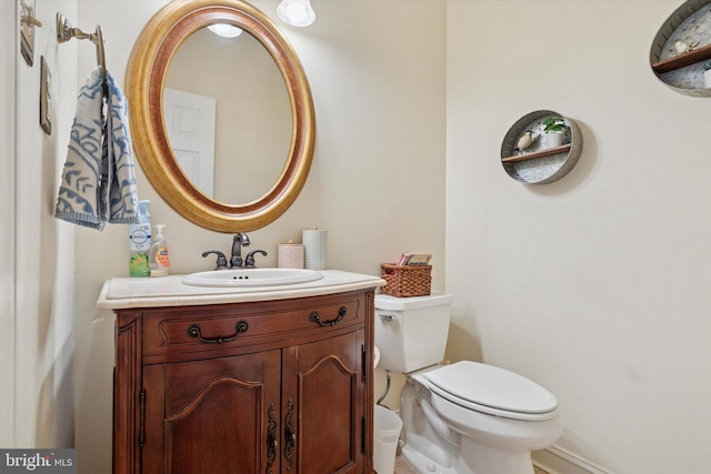 1 Arbor Lea Cir, Doylestown, PA 18901 - half bathroom featuring toilet, vanity, and baseboards