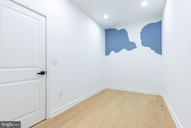 2074 E Birch St, Philadelphia, PA 19134 - spare room with recessed lighting, baseboards, and wood finished floors
