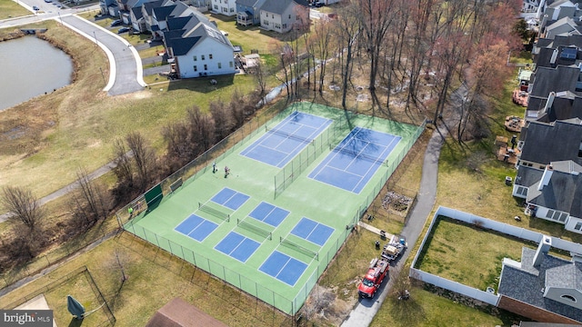 drone / aerial view featuring a residential view
