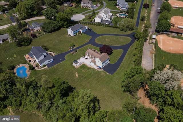380 Bishop Hollow Rd, Newtown Square, PA 19073 - aerial view of property's location with nearby suburban area