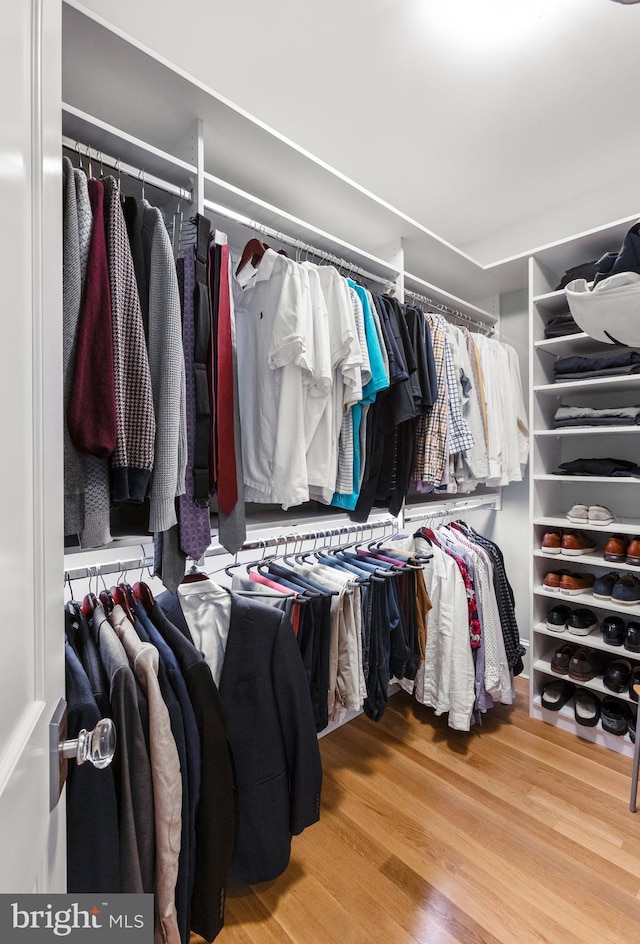 4416 Stanford St, Chevy Chase, MD 20815 - walk in closet with wood finished floors